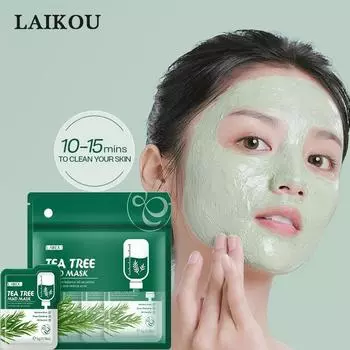 Маска для лица LAIKOU Tea Tree, глина, 5 г, очищающая жирная маска для лица 5PCS