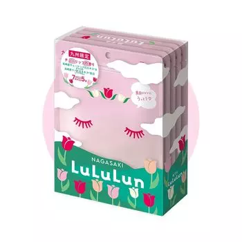 Маска для лица Lululun Kyushu Lululun 7 штук x 5 упаковок (Аромат тюльпана)