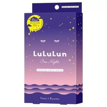 Маска для лица Lululun One Night Rescue Moisturizing One Night C 3K 35 мл x 5 пакетиков
