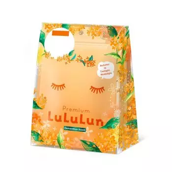 Маска для лица LULULUN с ароматом османтуса Premium Lululun Osmanthus 7 шт. x 3 пакета