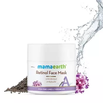 Маска для лица Mamaearth с ретинолом для сияющей кожи, против старения, 100 г