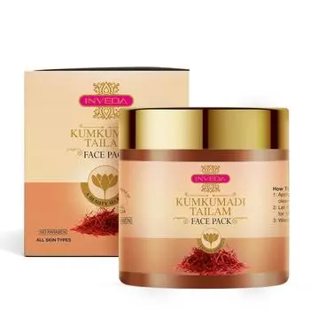 Маска для лица от прыщей, пигментации, темных пятен и прыщей с натуральными экстрактами кумкумади тайлама и каолиновой глиной для упругой кожи, 100 мл 100 ml