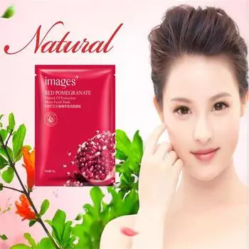 Маска для лица с эссенцией красного граната для уменьшения морщин и увлажняющая маска 3pcs