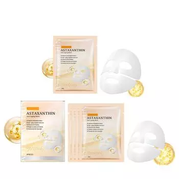 Маска для лица с астаксантином, успокаивающая и сияющая кожа, антиоксидант, отшелушивающая, эластичная и гладкая, 10 мл One Size