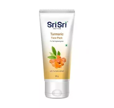 Маска для лица с Куркумой: для сияния кожи (60 г), Turmeric Face Pack, Sri Sri Tattva 60 g