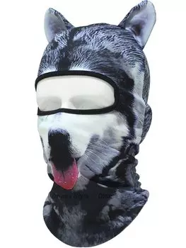 Маска для лица с рисунком животного и 3D-кошачьими ушами для быстрого полного лица, маска, сушка, маска, балаклава, балаклава/игры на выживание, велосипеды, мотоциклы,