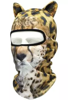 Маска для лица с рисунком животного и ушами 3D-маска животного, быстросохнущая полнолицевая маска, балаклава, балаклава/игра на выживание/велосипед/мотоцикл/отдых на природе/косплей