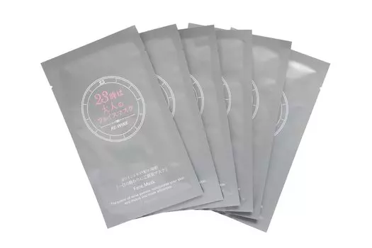 Маска для лица SDGs Food Cosmetics с 5 типами увлажняющих ингредиентов натурального происхождения, набор из 6 масок для лица для взрослых в прозрачном футляре 2300 белый