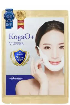 Маска для лица Small Face Plus Purely Made in Japan, маска для лица Small Face V Lifting Mask, подтягивающая маска для лица KogaO+ [Малая маска] (7 штук)