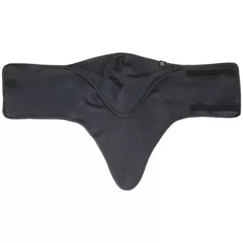 Маска для лица сноуборд лыжи двухслойная крючок съемная один размер подходит большинству BK [North Peak] [3D структура/тип уха/тип липучки] NP-6399 чёрный