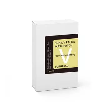 Маска для лица V Line Lifting для уменьшения двойного подбородка, содержит коллаген, гиалуроновую кислоту, алоэ, укрепляющую и увлажняющую 5 таблеток One Size белый