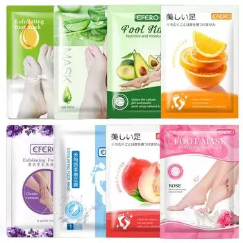 Маска для ног отшелушивающая питательная 16 шт