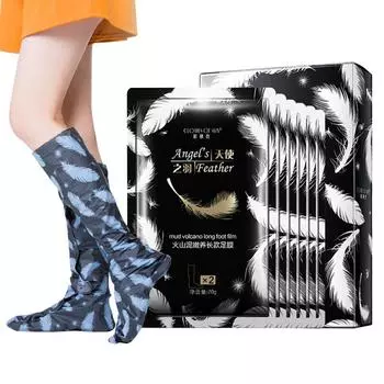 Маска для ног с вулканической грязью, отшелушивающее средство, удаление омертвевшей кожи, защита от высыхания и трещин, уход за ногами