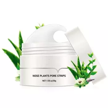 Маска для носа для удаления черных точек Lanbena Pore Strip Черная маска Пилинг Лечение прыщей Уход за кожей 1 pcs белый