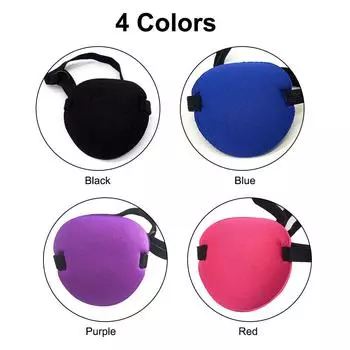 Маска для одного глаза, регулируемая мягкая и удобная 3D повязка на глаз, крышка для одного глаза для взрослых и детей красный