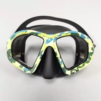 Маска для подводного плавания с аквалангом, камуфляжная, противотуманная, гарпун, рыболовные снасти, маска для плавания