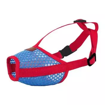 Маска для рта питомца против укусов, лая и жевания, дышащая намордник для собаки, для маленьких и средних собак S