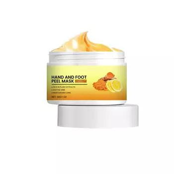 Маска для рук и ног с экстрактом куркумы Мягко очищает омертвевшую кожу Восстанавливает увлажнение и питание нежной кожи рук и ног One Size