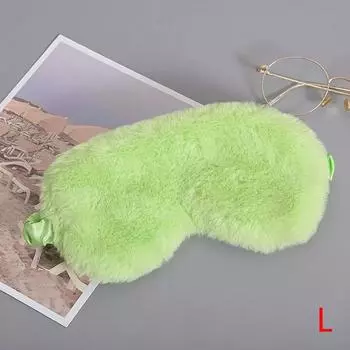 Маска для сна, повязка на глаза, мягкие плюшевые маски для глаз, милая крышка для глаз с любовью L