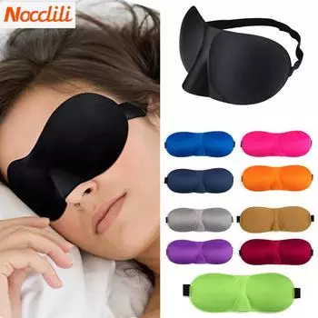 Маска для сна с 3D контурной чашкой, повязка на глаза, вогнутая формованная ночная маска для сна, блокирующая свет, с повязкой на глазу для женщин и мужчин темно-синий