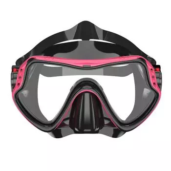 Маска для сноркелинга, очки для плавания, профессиональная противотуманная маска для дайвинга с большой рамкой из стекла HD с крышкой на носу, подходит для взрослых и молодежи CHINA
