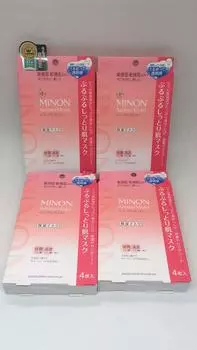 Маска для увлажнения кожи Value Minon Amino Moist Plump 22 мл x 4 шт. x 4 шт. Great 4-Pack