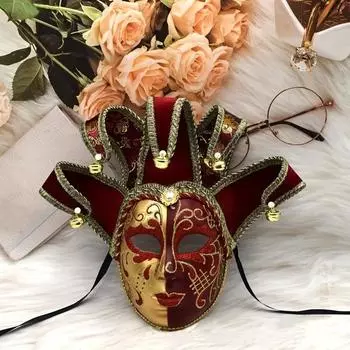 Маска для вечеринки на Хэллоуин, женская маска для выступлений розовый