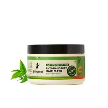 Маска для волос Pilgrim Australian Tea Tree Anti-Dandruff Hair Mask 200 миллилитров | Делает волосы гладкими и глубоко увлажняет | Укрепляет волосы | Для мужчин и женщин