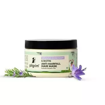 Маска для волос Pilgrim Spanish Rosemary Anti Hairfall, 200 г с биотином для уменьшения выпадения волос и укрепления волос