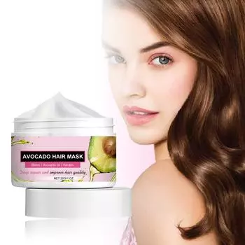 Маска для волос Питательная против выпадения волос Кератин Сухая кожа головы Разглаживание кончиков волос Уход за секущимися поврежденными вьющимися волосами One Size