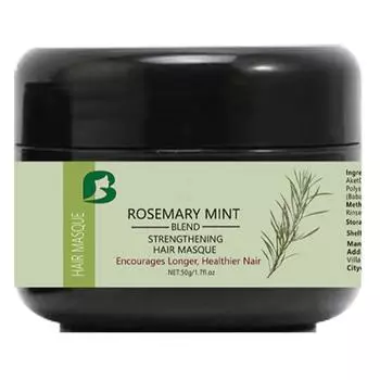 Маска для волос с мятой, увлажняющее масло для волос, глубоко питательное, уход за гладкими и сухими волосами белый