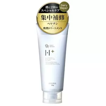 Маска для волос Уход за волосами с содержанием гематина Уход за поврежденными волосами 5 видов керамидов Восстановление глиоксиловой кислотой Цитрусовый цветочный DRH+ Ванна (180г) [Запах повреждения]