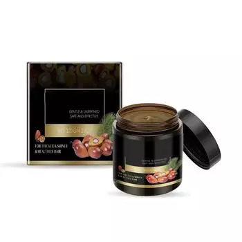 Маска для волос Уход за волосами Улучшает качество волос Способствует росту Питает кожу головы Масло чёрный