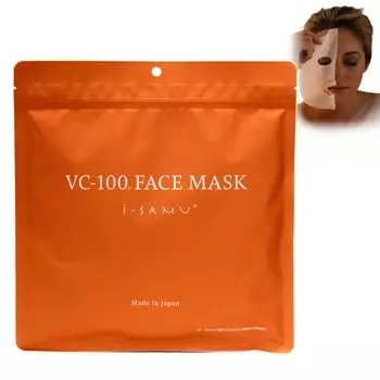 МАСКА ДЛЯ ЛИЦА 30 шт. комбинированная концентрация витамина С i-samu C-100 (высокая производная)