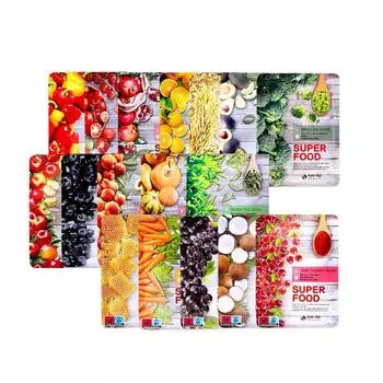 Маска EYENLIP Super Food Mask 23 мл x 10 шт., набор из 17 типов