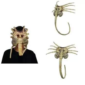 Маска Facehugger Facehuggers Косплей Маска Страшная Латексная Маска Для Лица Костюм Реквизит Для Взрослых One Size