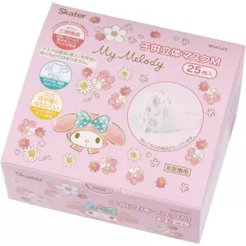 Маска фигуриста 3D из нетканого материала 3 слоя М для детей 25 шт My Melody Elegant MSKS25-A