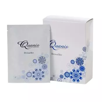 Маска-филлер Quanis Dermal Filler для частичной коррекции контура глаз, 2 шт., левая и правая, 8 комплектов [Области лица] (Увлажнение, Сушение, Морщины) В коробке, чистый
