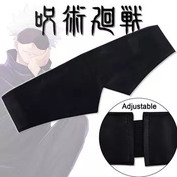 Маска Годзё с повязкой на глаза, реквизит для косплея, аниме, черный мужчина, женщина, повязка на голову, аксессуары