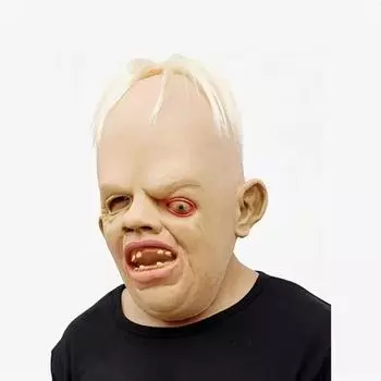 Маска Хэллоуина Демоны Маска Ужаса Человеческая Маска Новинка Латексные Маски Для Головы Балбесы Ленивец Маска Хеллоуин Костюм Полная Голова Маска Ужаса жёлтый