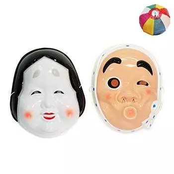 Маска Хёттоко Окаме Набор с забавными товарами и / (бумажные шарики) чёрный