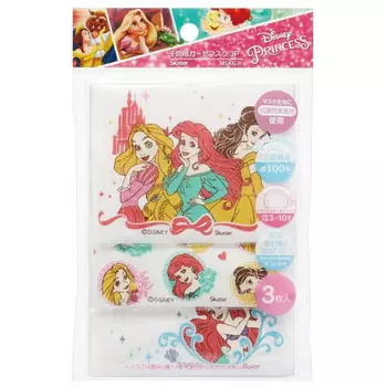 Маска из марли Skater, 12 слоев, моющаяся, для детей 3-10 лет, 3 шт., антибактериальная, устойчивая к запахам, Princess Disney, 12 x 9 см MSKG1