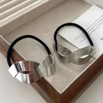 Маска из металлического шара, веревка для волос, резинка, женская резинка для волос, простая повязка на голову «Темперамент»