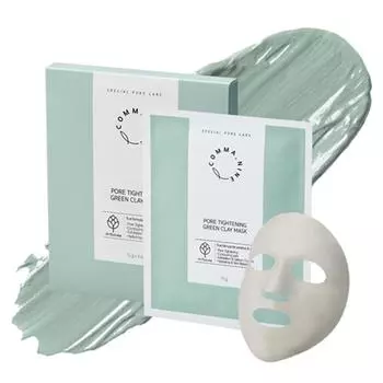 Маска из зеленой глины Comma Nine Pore Tightening Green Clay Mask, 4 упаковки, 1 шт.