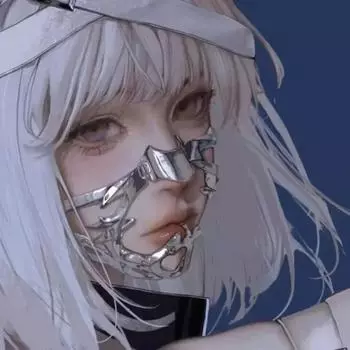 Маска киберпанка на Хэллоуин, металлическая полумаска для подбородка, намордник, устройство против укусов, человеческая цепочка для лица, мужское украшение S&Batman серебряный