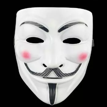 Маска Косплея V значит Вендетта Хэллоуин Реалистичный ПВХ Реквизит Бородатый Косплей Мужчина