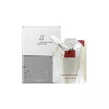 Маска-крем для лица с дрожжами и яйцами, маска для очищения пор и увлажнения 100 мл белый