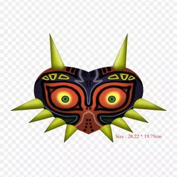 Маска Leaf The Legend Of Majora s, 3D термопереносная печать, виниловые нашивки, наклейки для одежды, аппликации «сделай сам», моющиеся нашивки