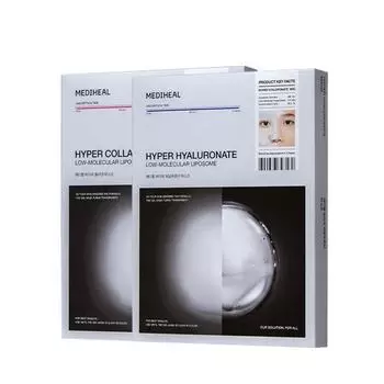 Маска MEDIHEAL Hyper Collagen/Hyaluronate 34 г*4 шт. Collagen Mask 4ea
