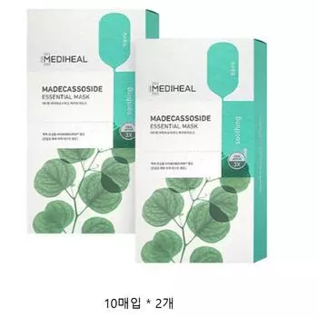 Маска Mediheal Madecassoside Essential Mask Pack 10 листов, 1 упаковка, 20 штук